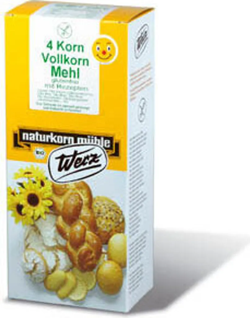naturkorn mühle Werz - 4-grain wholemeal flour gluten-free - 1000g