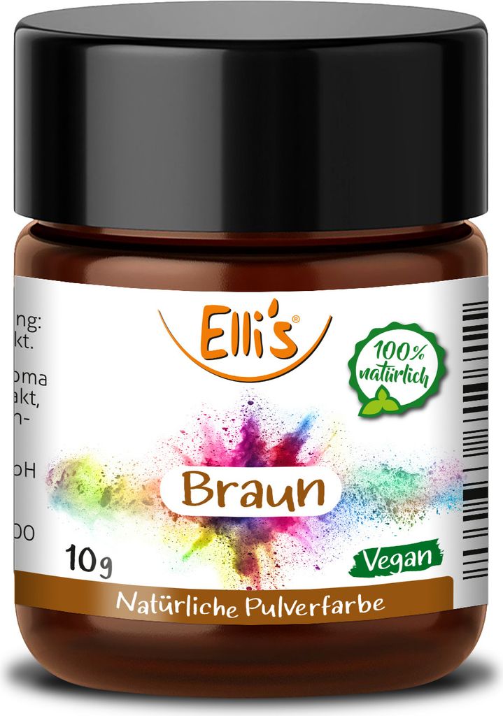 Natural powder food coloring brown