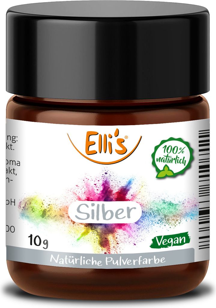 Natural Powder Food Coloring - Silver