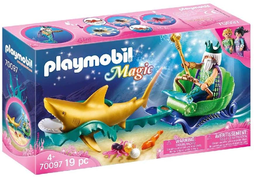 Playmobil 70097 Magic Sea King With Shark Carriage Multi-Coloured