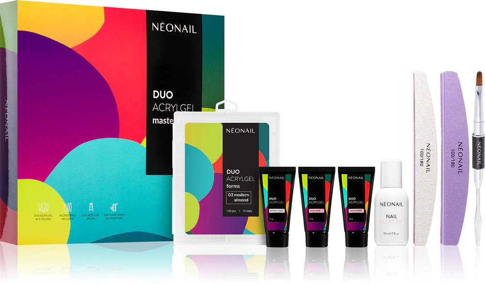 NEONAIL Duo Acrylic Gel Master Set Set for Nails Perfect Clear