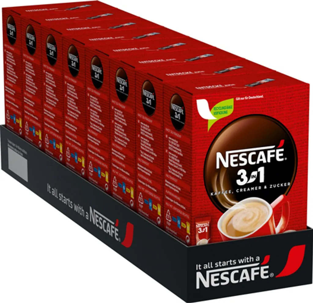 Nescafé - Classic 3 in 1 Instant Coffee - 8 x 10 Sticks