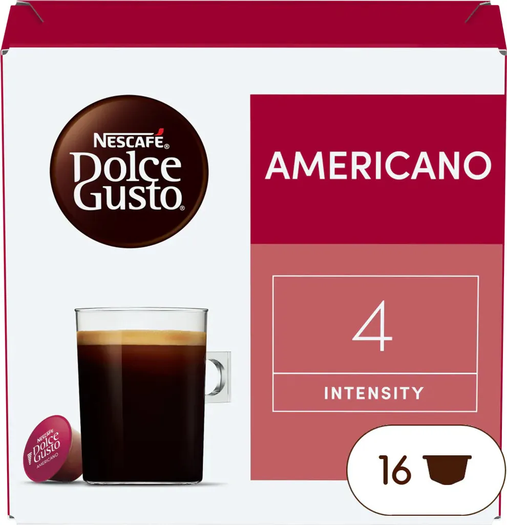 Nescafé Dolce Gusto Americano coffee capsules 16 pieces