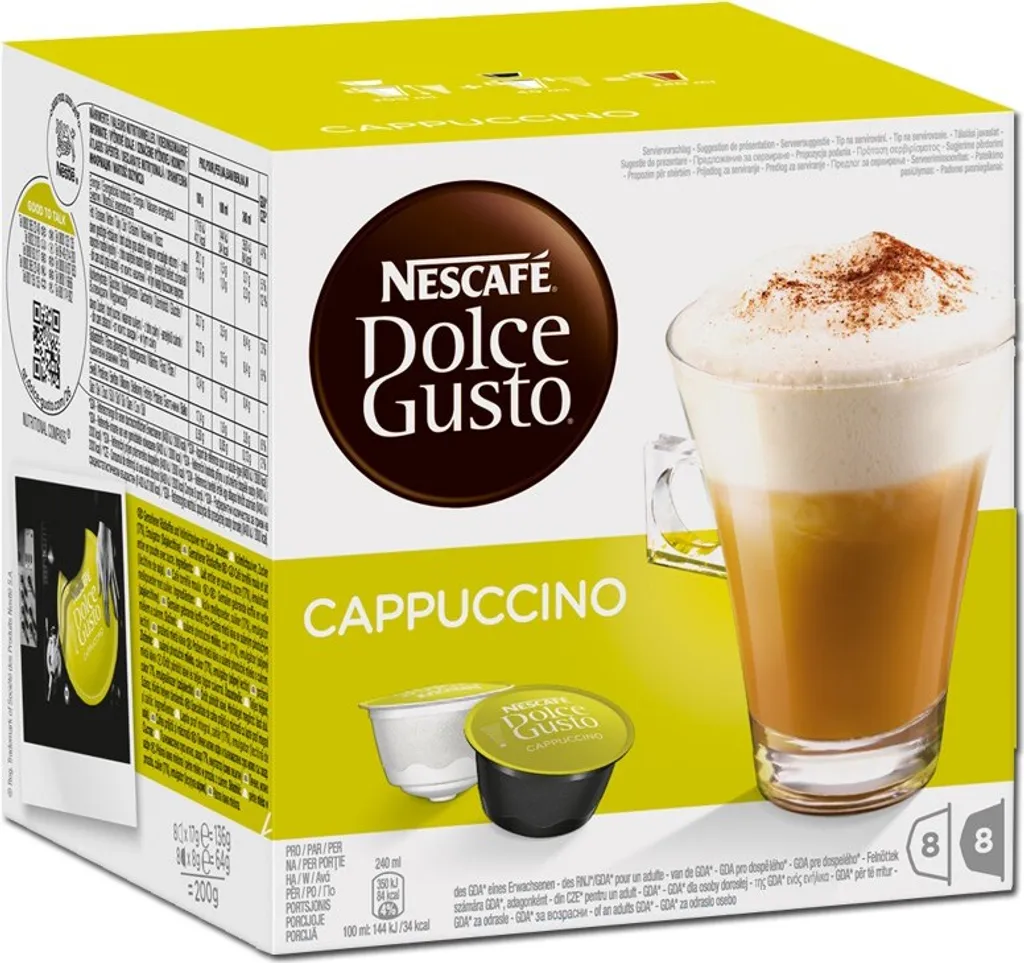 Nescafé Dolce Gusto Cappuccino | 8 coffee capsules