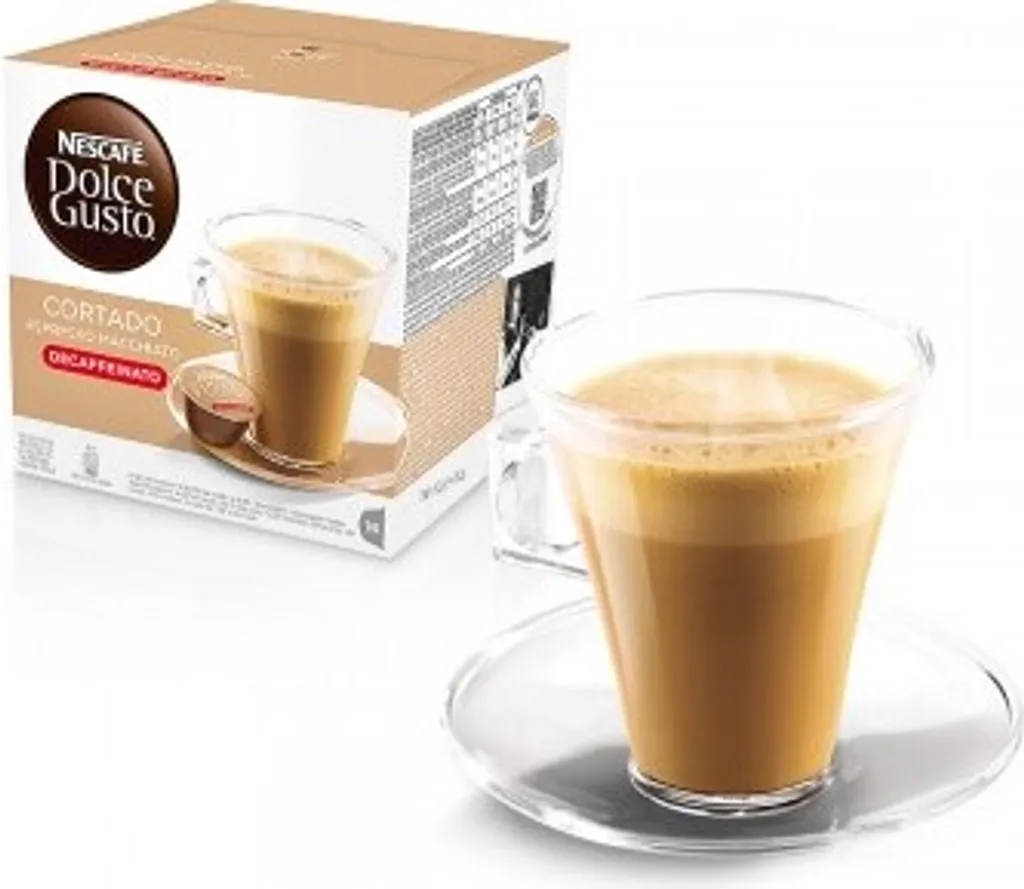 Nescafé Dolce Gusto Espresso Cortado Decaffeinato, Decaffeinated, Coffee, Coffee Capsule, 16 Capsules