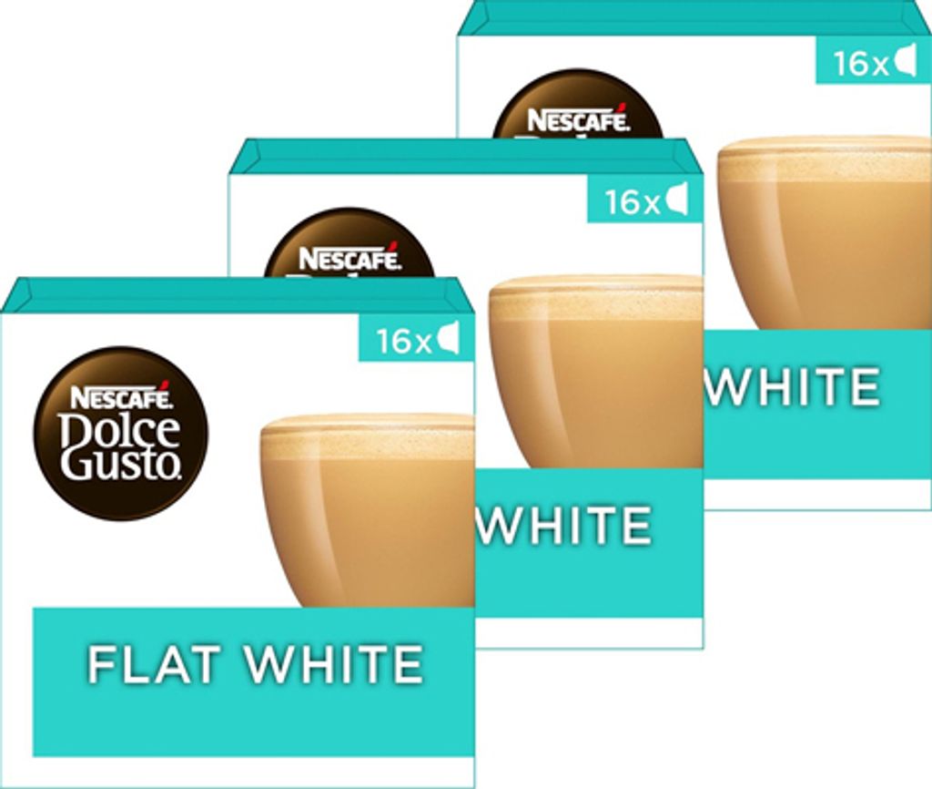 Nescafé Dolce Gusto flat white Kávové kapsle 3x16 kapslí