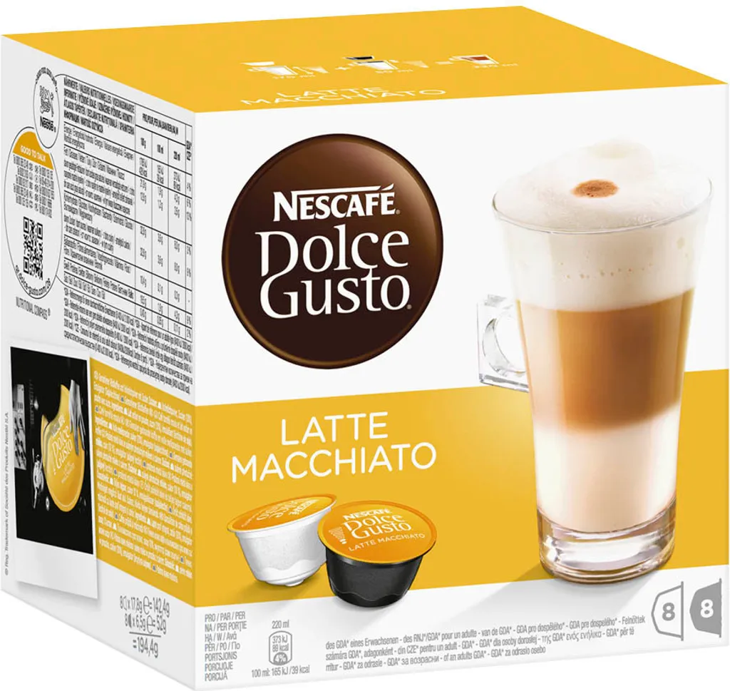 Nescafé Dolce Gusto Latte Macchiato | 8 coffee capsules