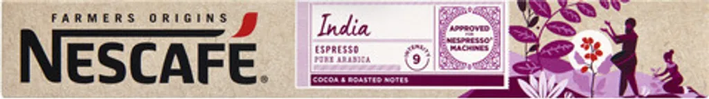 Nescafé Espresso India, Farmers Origins, Nespresso Coffee Capsules, 10 Capsules, 53 g
