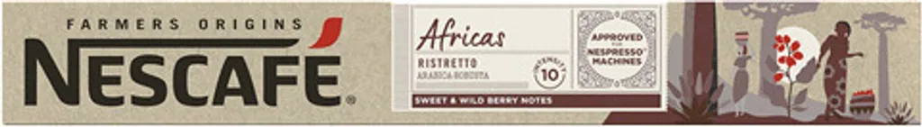 Nescafe Farmers Origins Africa's Ristretto Coffee 10 Capsules 55g