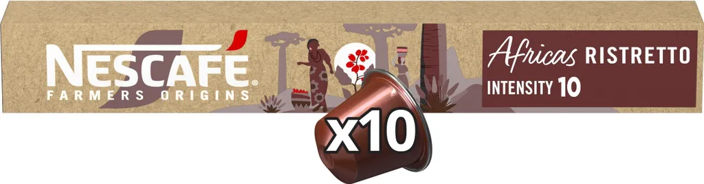NESCAFÉ Farmers Origins Africas Ristretto for Nespresso (1 x 10 capsules)