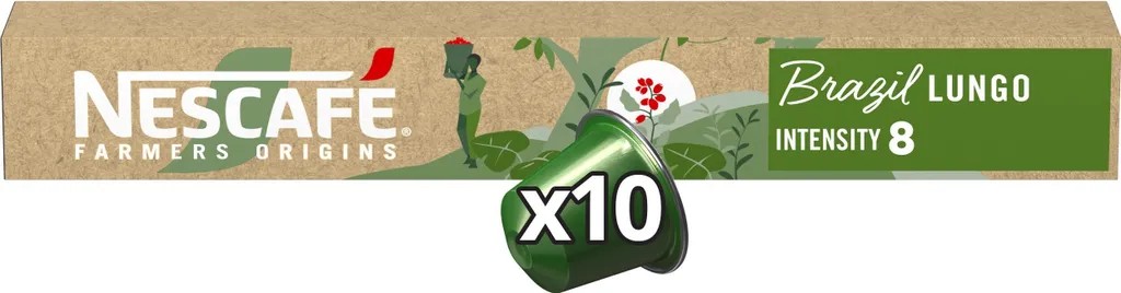 NESCAFÉ Farmers Origins Brazil Lungo for Nespresso (1 x 10 capsules)