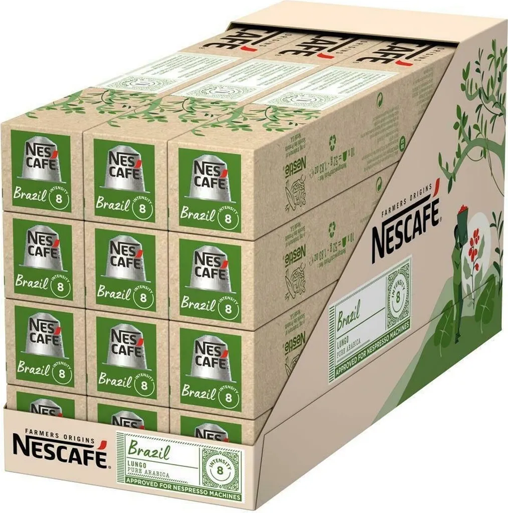 NESCAFÉ Farmers Origins Brazil Lungo for Nespresso (12 x 10 capsules)