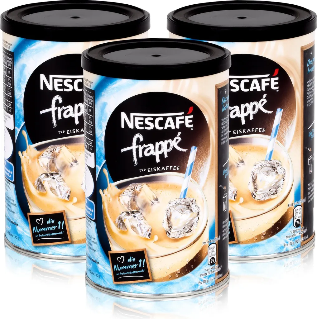 Nescafé frappé Typ Eiskaffee 275g - Getränkepulver mit Instant Kaffee (3er Pack