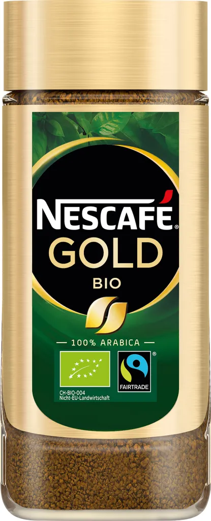 Nescafé Gold Organic Fairtrade | löslicher Kaffee | 100g-Glas
