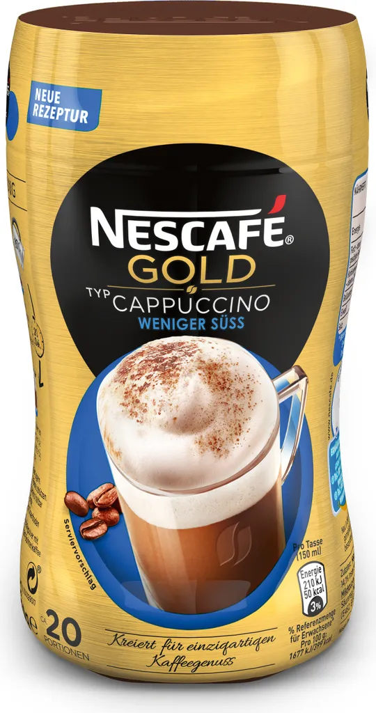 Nescafé Gold  Typ Cappuccino weniger süß | 250g Dose