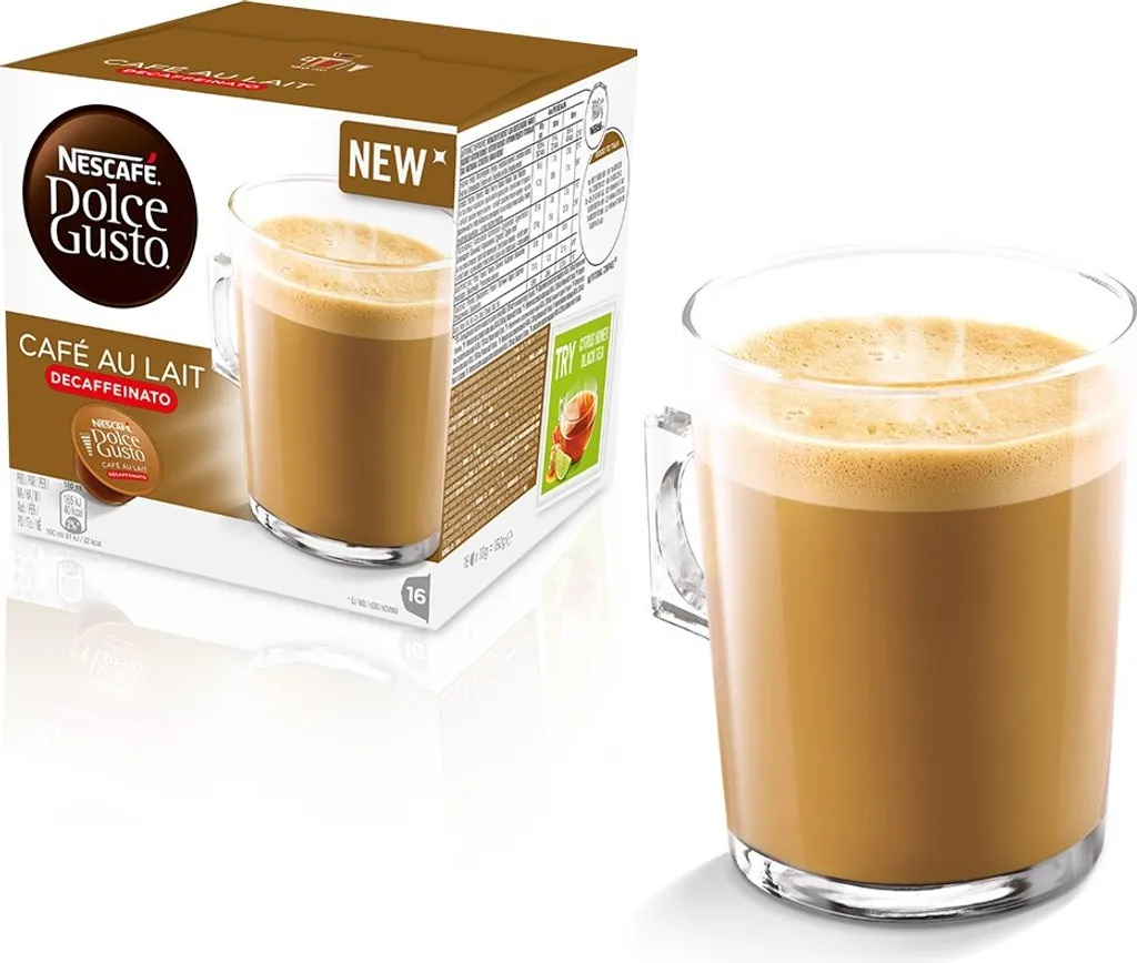 Nescafé® Dolce Gusto® Café au Lait Decaffeinato, 16 capsules