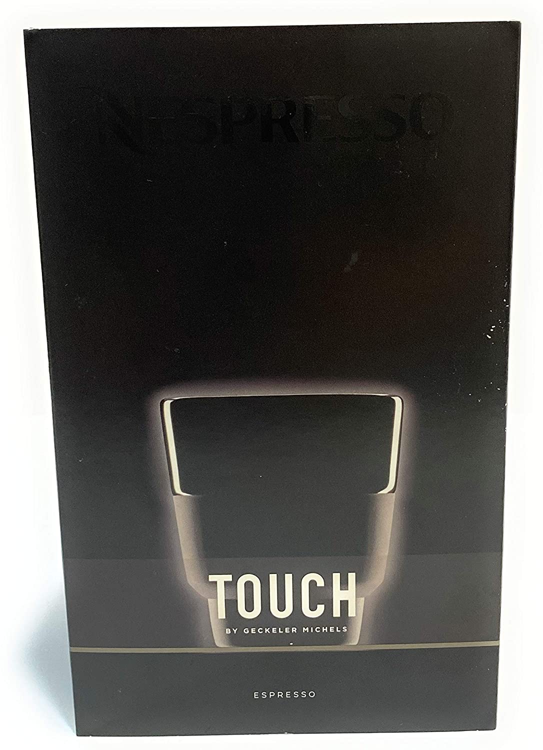 Nespresso 2 Touch Espresso Coffee Cup 80 ml – Black Porcelain and Soft Touch Silicone, in Brand Box, by Berlin Design Studio Geckeler MICHELS, New