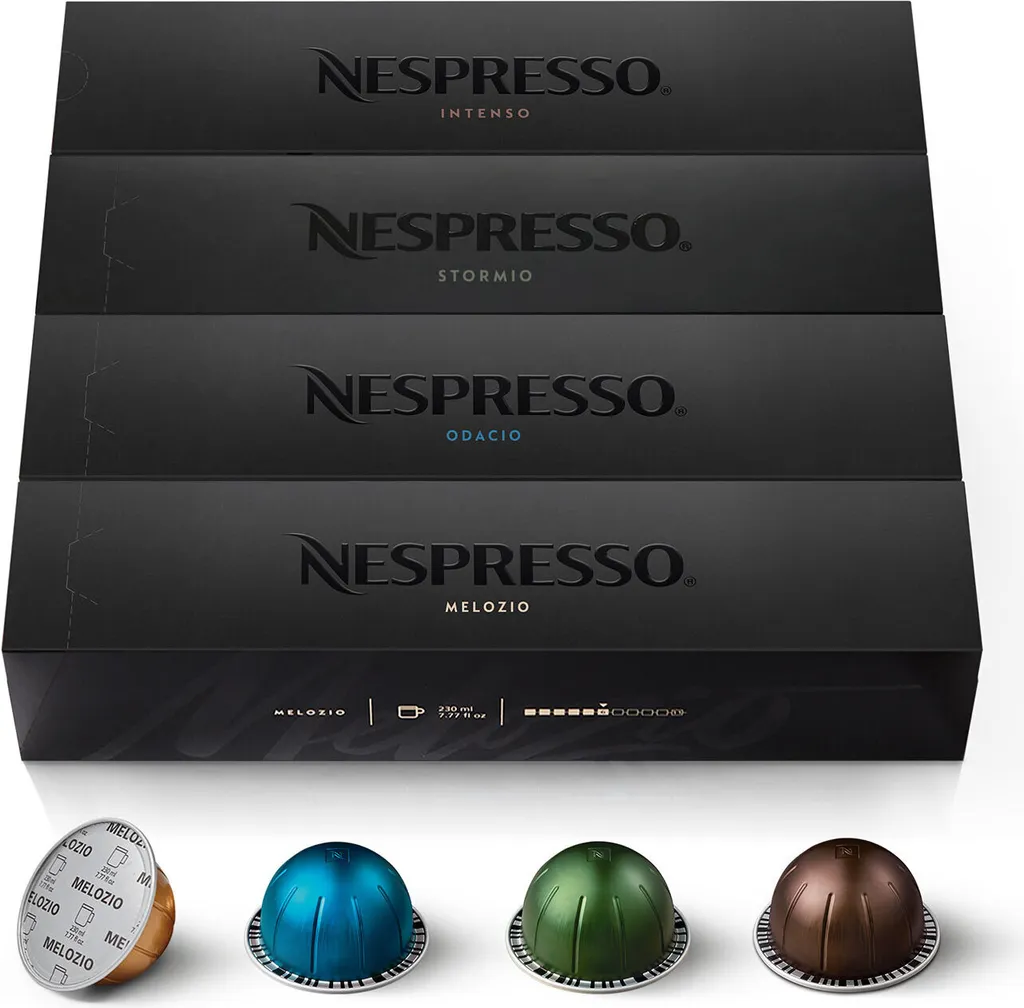 NESPRESSO VERTUO, Selection of Signature Coffees (230ml), Medium to Dark Roasts, 50 Coffee Capsules