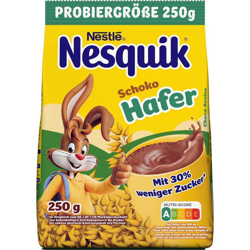 Nesquik cocoa powder, oats