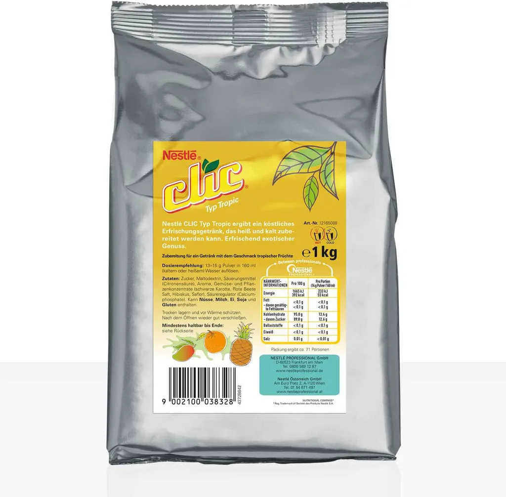 Nestle Clic tea type Tropic 1kg instant tea