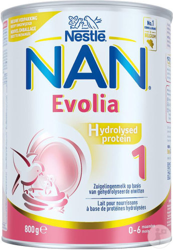 Nestlé Nan Evolia Hydrolyzed Protein 1 Infant Milk 0-6 Months Can 800g