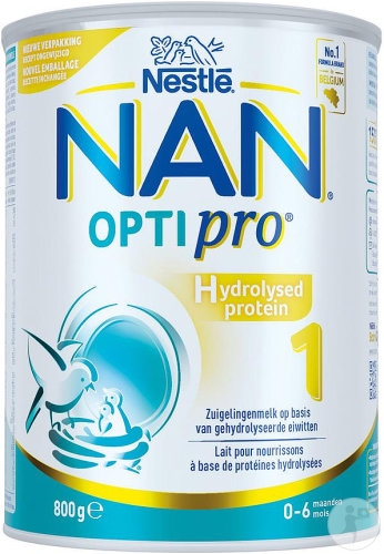 Nestlé Nan Optipro Hydrolyzed Protein 1 Infant Milk 0-6 Months Can 800g