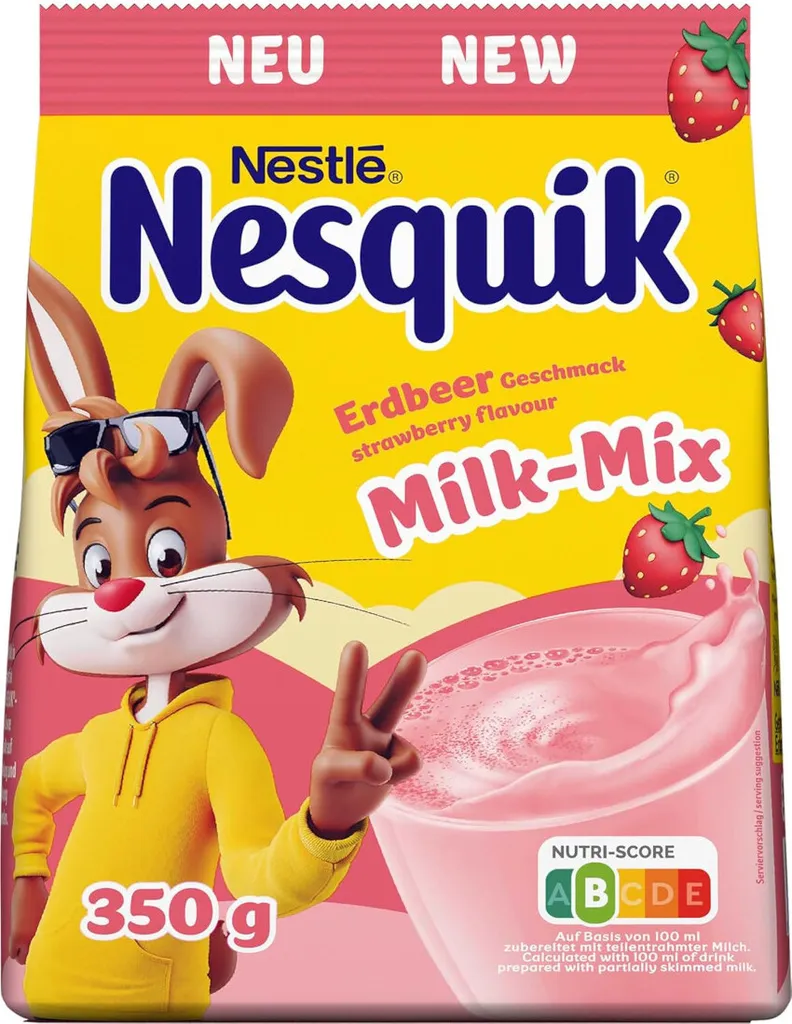 Nestle Nesquik Strawberry Milk Mix Drink Powder Pack 350g