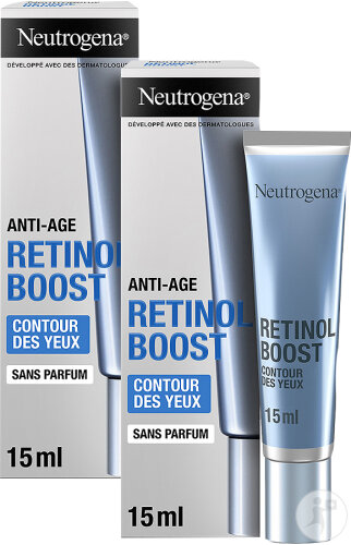 Neutrogena Anti-Age Retinol Boost Eye Contour Cream Without Perfume Tube 15ml Promo 1+1 Free