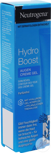 Neutrogena Hydro Boost Eye Cream Gel Fragrance Free Tube 15ml