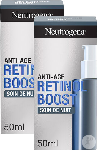 Neutrogena Retinol Boost Night Cream Pump Bottle 50ml Promo 1+1 Free