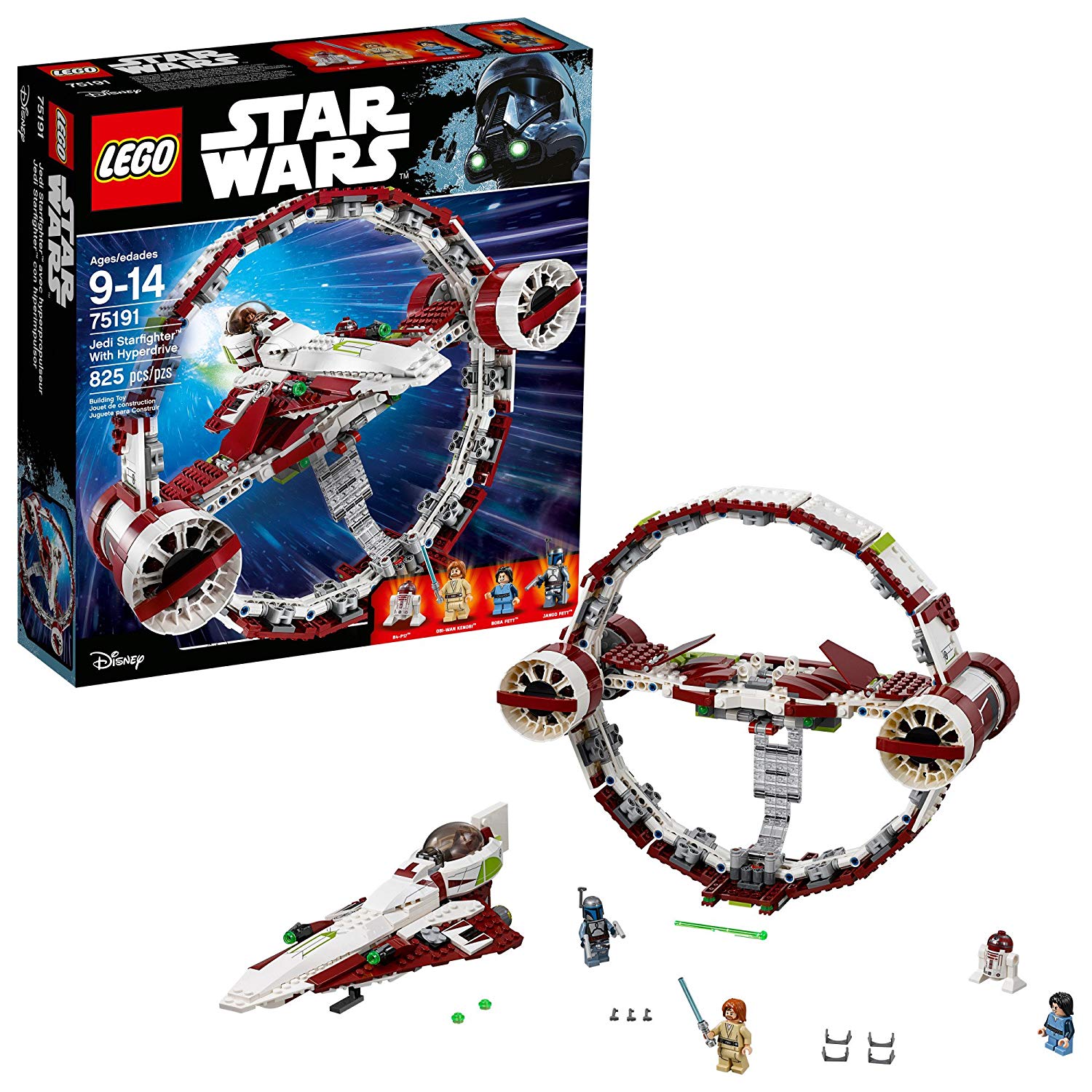 Lego New Star Wars Jedi Starfighter With Hyperdrive