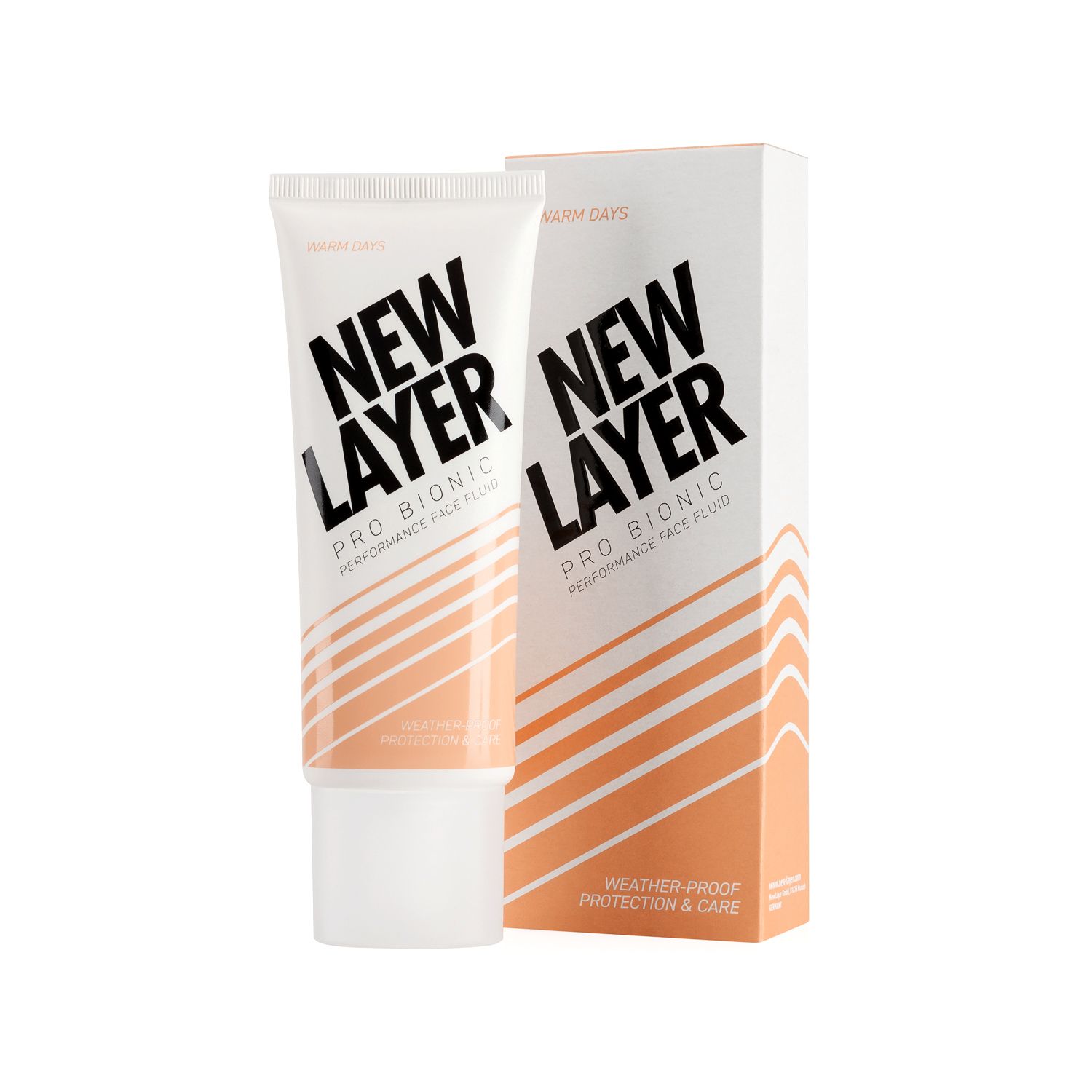 NEW LAYER Pro Bionic Performance Facial Fluid Warm Days SPF20