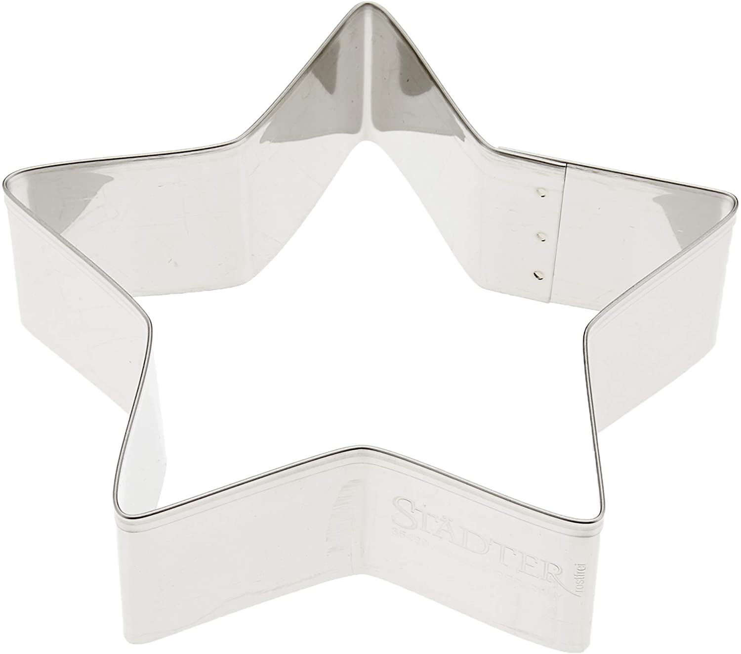 Staedter New Stainless Steel Cookie Cutters, Star 5 Point Guards – 9 cm