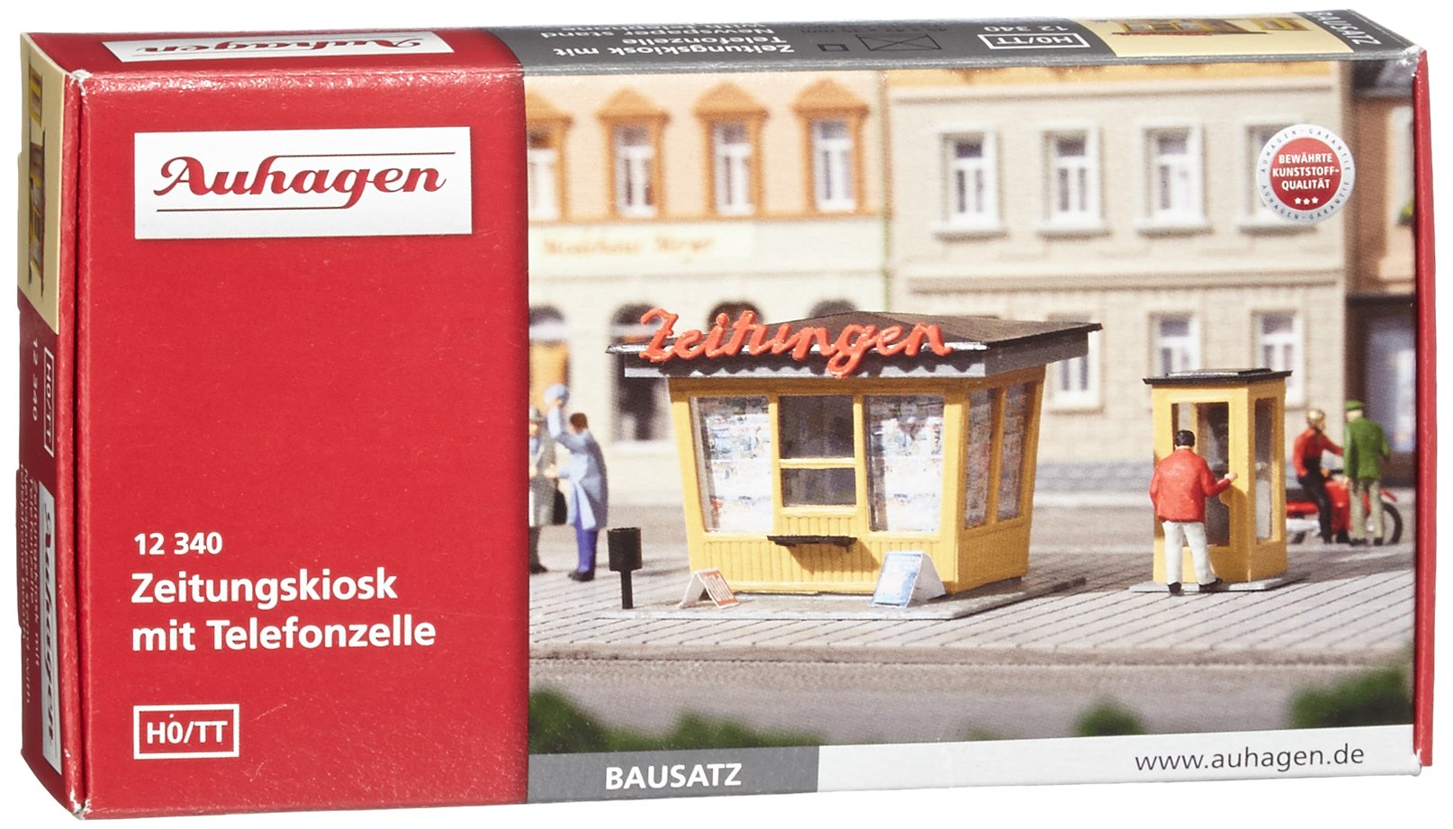 Auhagen Newspaper Kiosk With Telephone Box