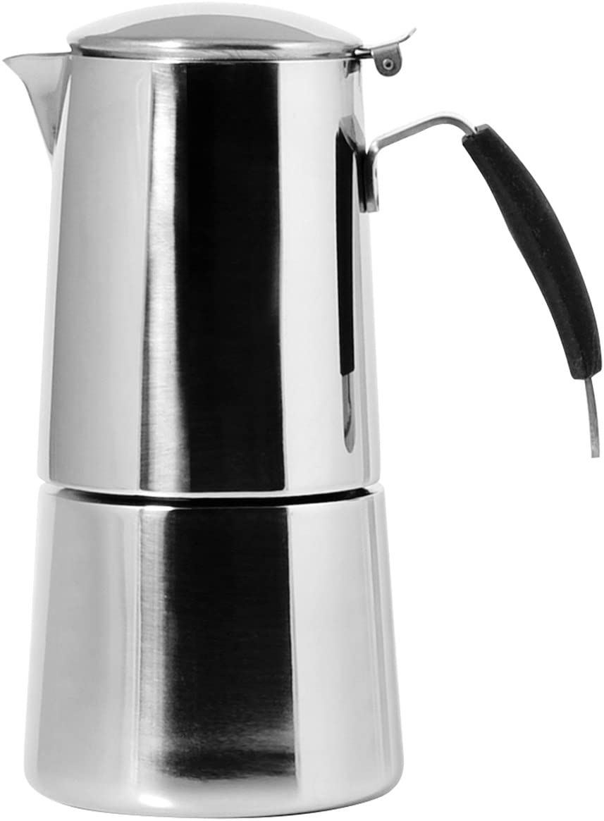Ilsa Omnia Coffee maker, with Induction bottom, Stainless Steel, Silver color, for 6 Cups