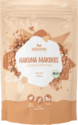 Oatsome Crunchy topping Hakuna makoko, almond & coconut, 220 g