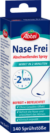 Abtei Decongestant spray nose free, 20 ml