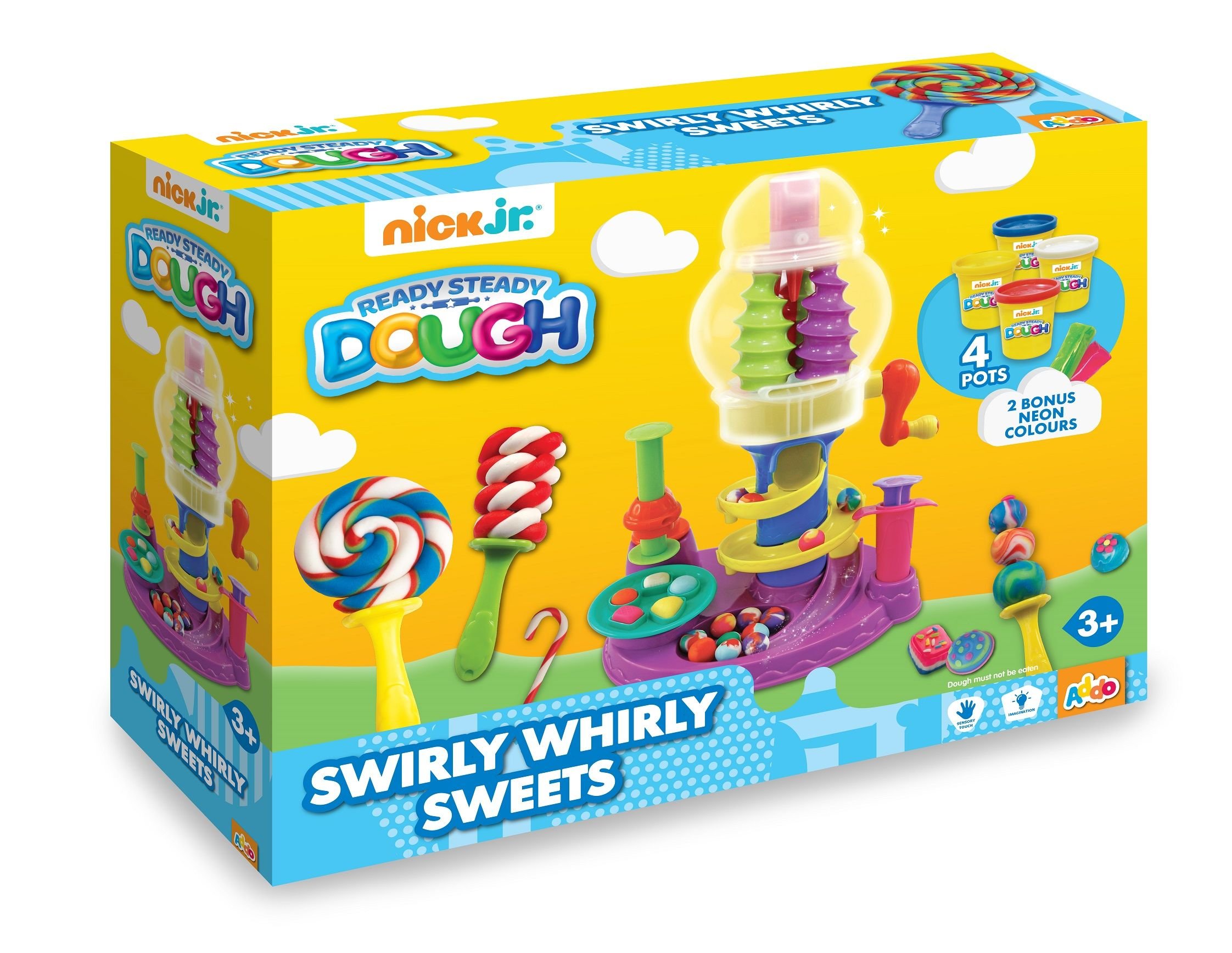 Nick Jr Ready Steady Dough Swirly Whirly Sweets Bonbon Factory Children Modelling P