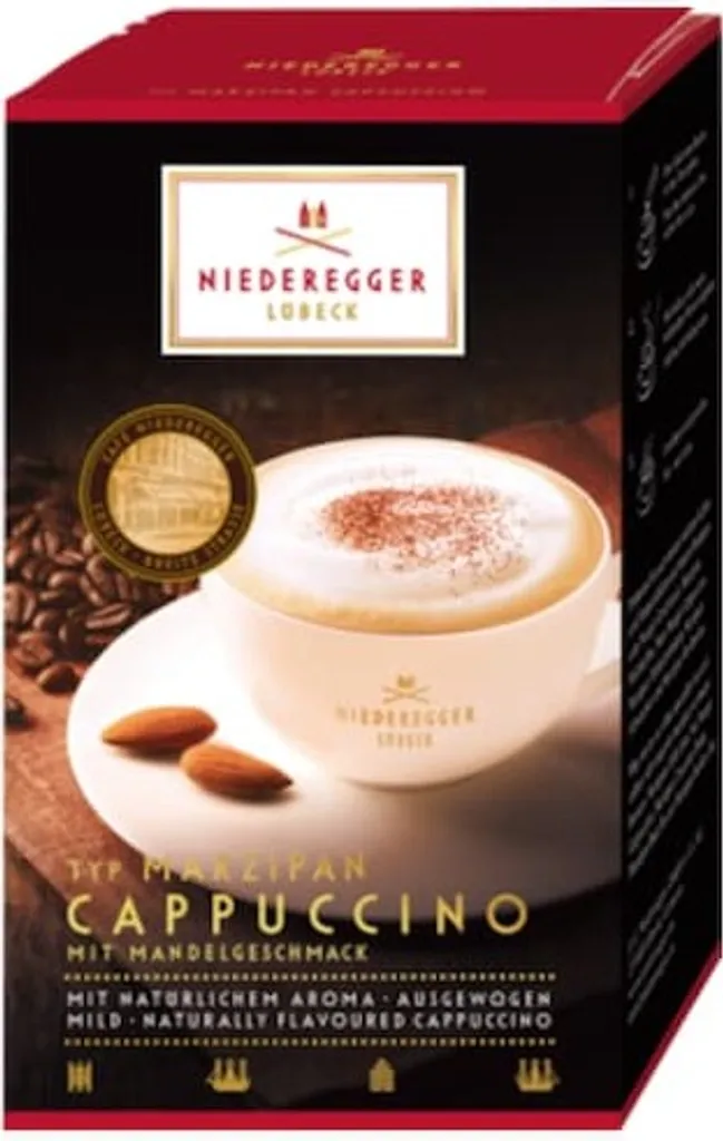 Niederegger Marzipan Flavor Cappuccino 10 Portion Bags 220g