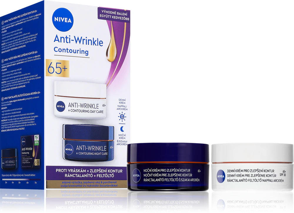 NIVEA Anti-Wrinkle Contouring beneficial pack for contour smoothing 65+