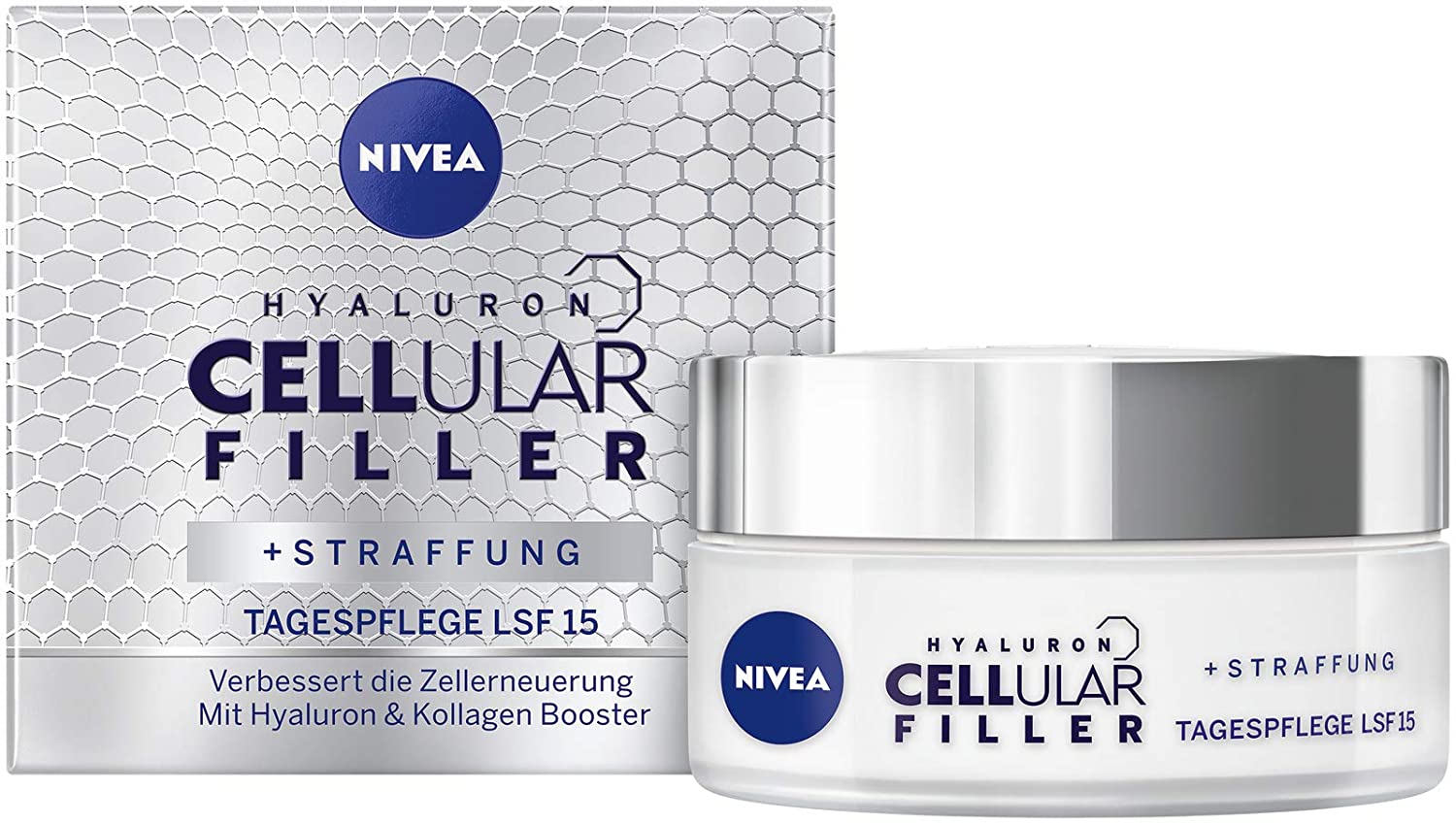 Nivea Hyaluronic Cellular Filler Anti-Age Day Cream (1 X 50 Ml), Protective
