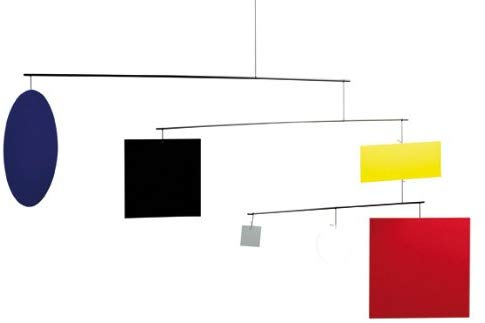 Flensted Mobiles Circle Square (Guggenheim) Mobile Wind Chime 45 x 105 cm