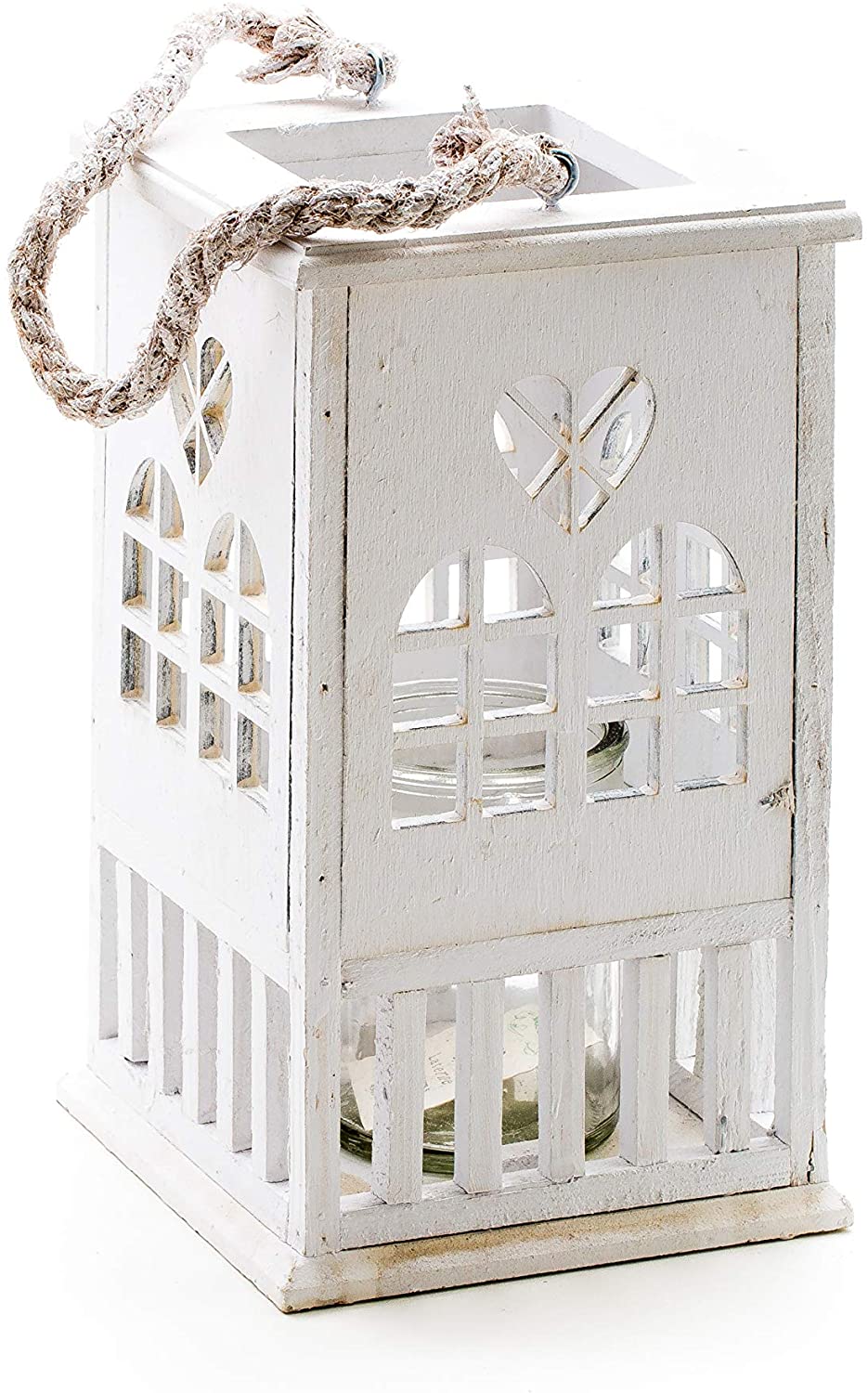 Daro Wooden Lantern With Rope Handle
