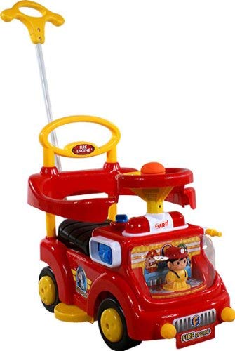 Baby Car ARTI Fire Engine 530W Red Ride-On Activity Toy with Parent Handle