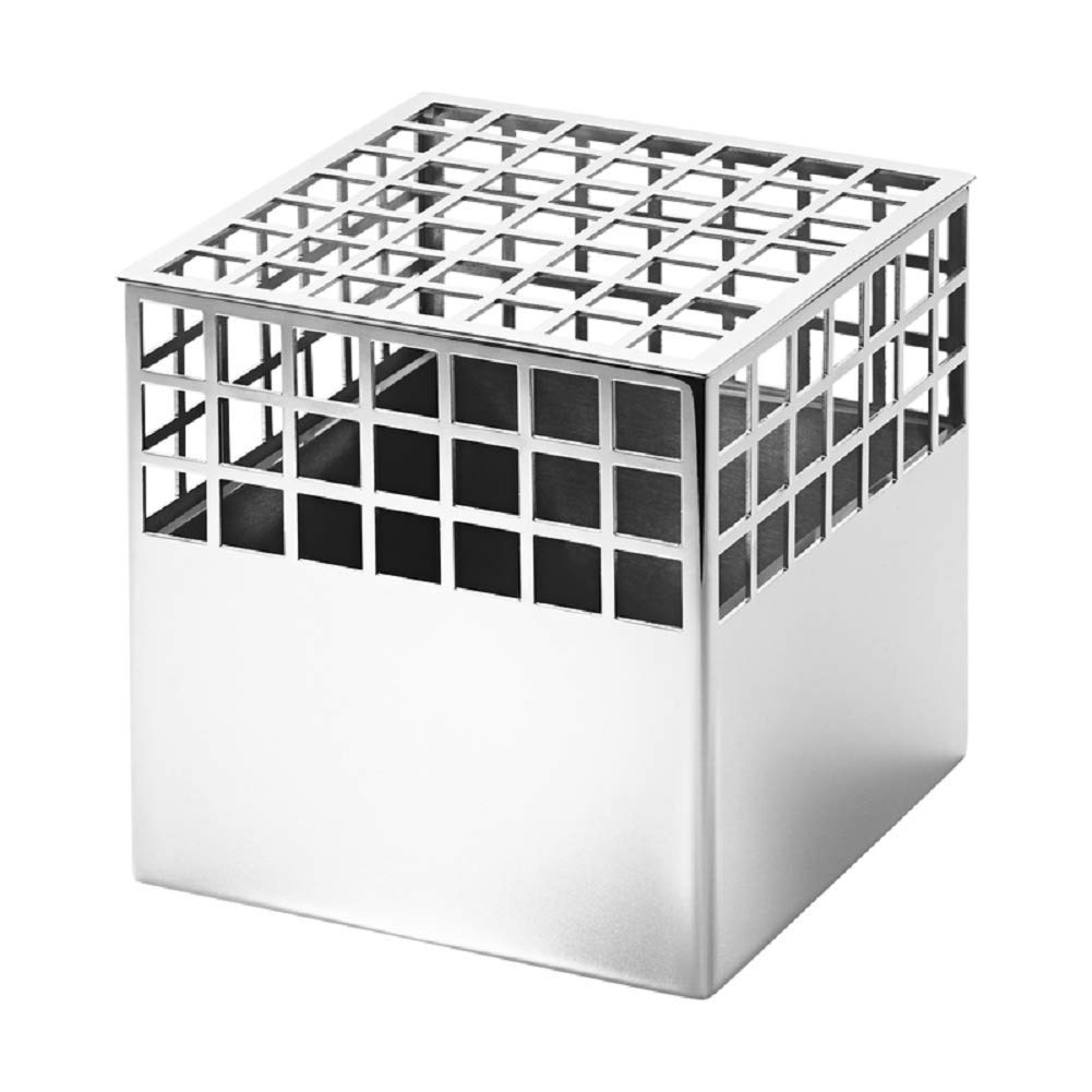 Georg Jensen - Matrix Cube Vase - Stainless Steel - 12.7 Cm X 12.6 Cm X 12.