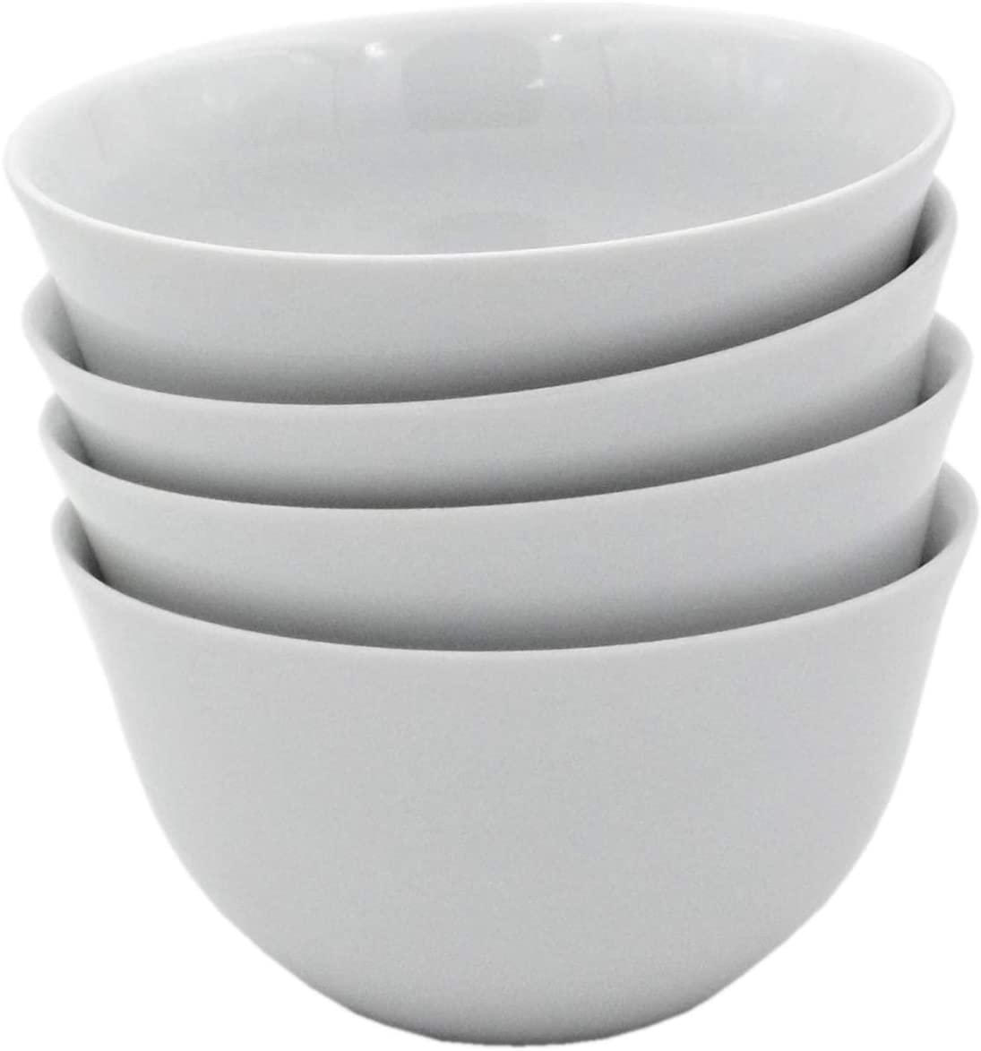 Kahla Update 32A238A90032C Cereal Bowl Set for 4 People 500 ml Round Porcelain Soup Bowl Ice Bowl Salad White