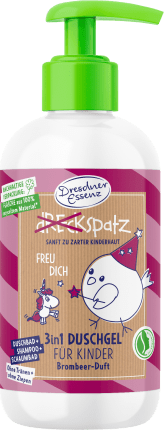 Dreckspatz Shower gel 3in1 Children Blackberry fragrance, 250 ml
