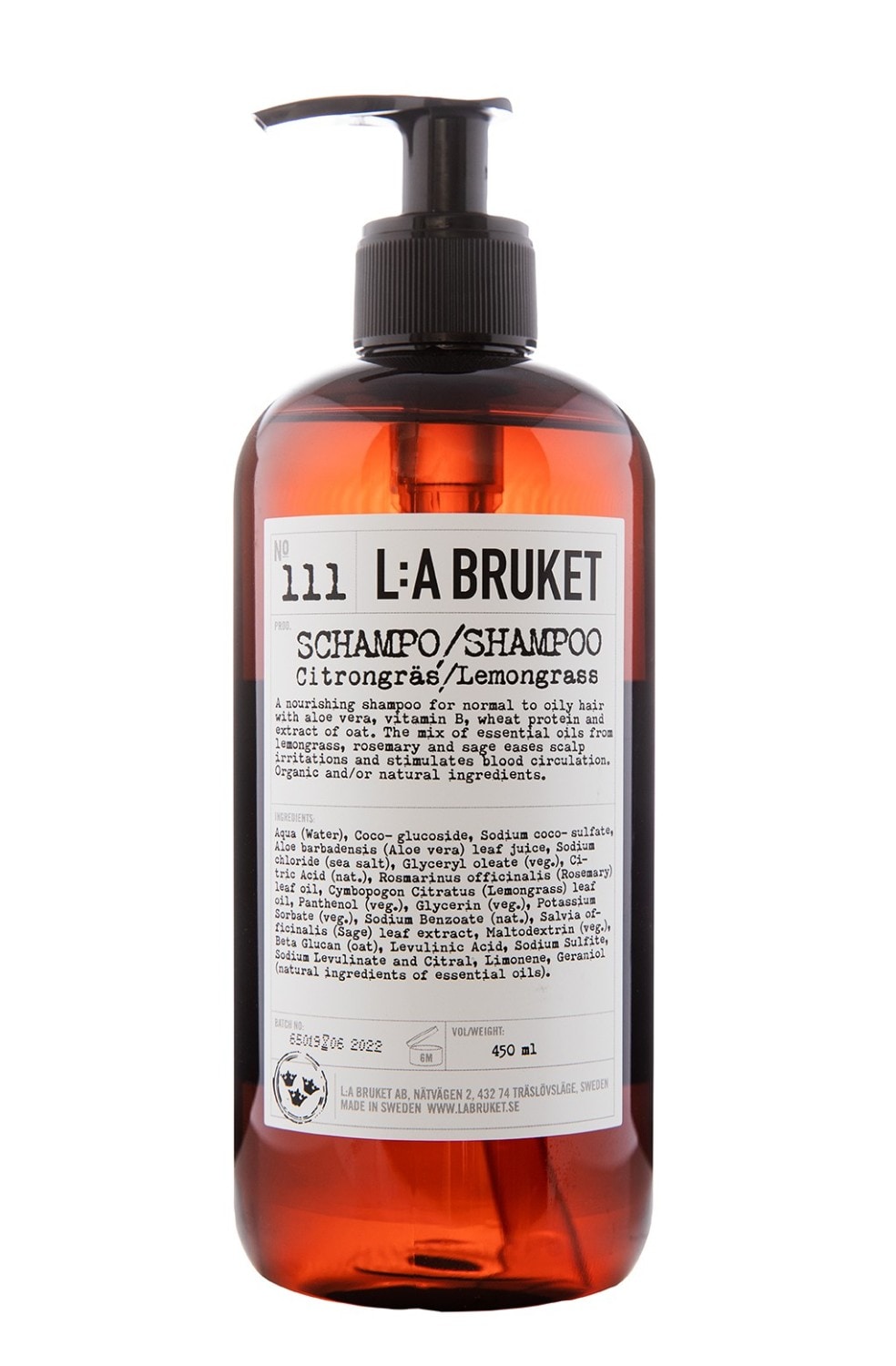 L:A BRUKET No.111 Shampoo Lemongrass
