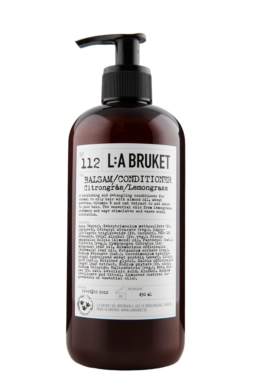 L:A BRUKET No.112 Lemongrass 450 ml