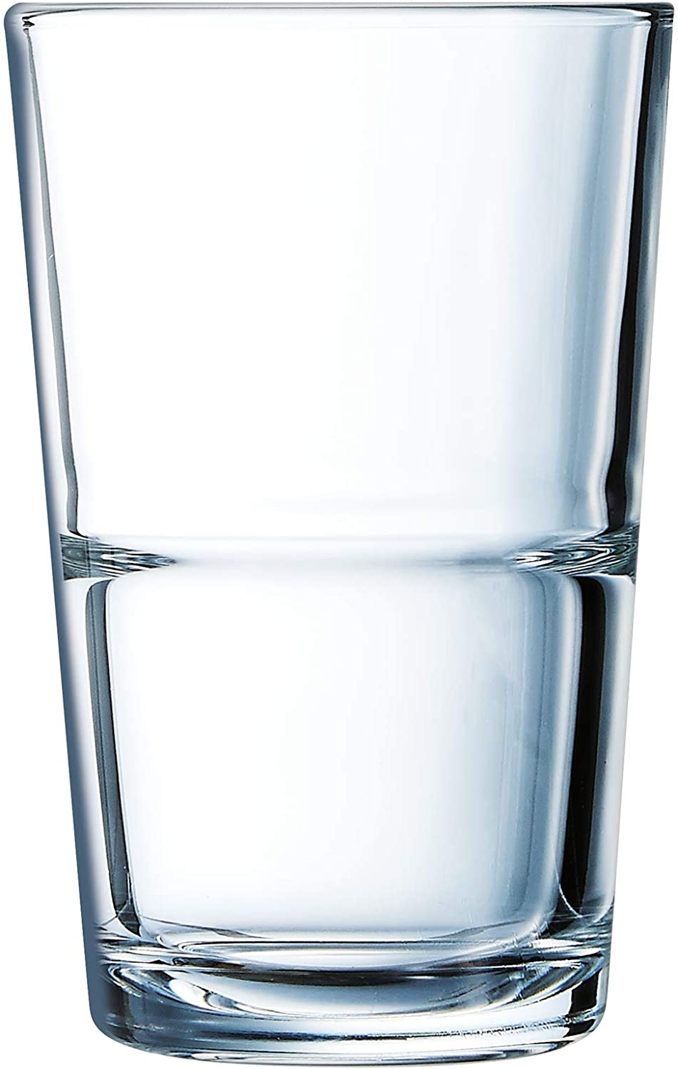 No Measure Mark Arcoroc Hiball Glasses Stacking Stack Up Water Glasses, Juice Glasses, 350ml, Set of 6 Glasses